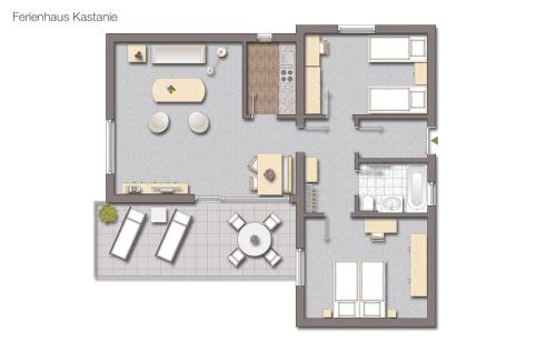 a picture of a floor plan of a house at Sporthotel Grafenwald 4 Sterne Superior in Daun