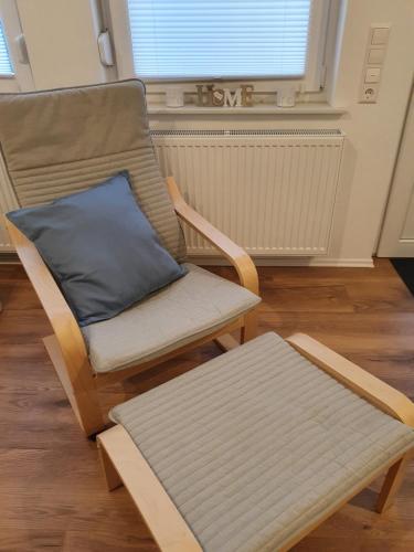 Χώρος καθιστικού στο Ferienwohnung Kleine Südpfalz