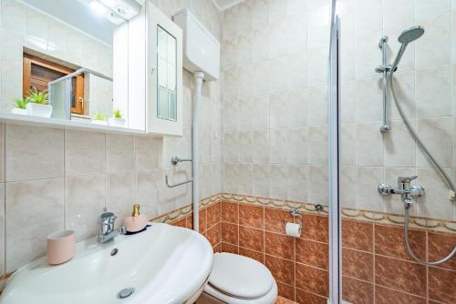 Et badeværelse på Villa Sunce