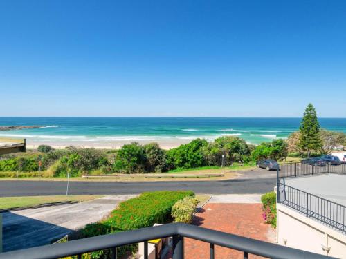 a view of the beach from the balcony of a condo at Romiaka 8 in Yamba