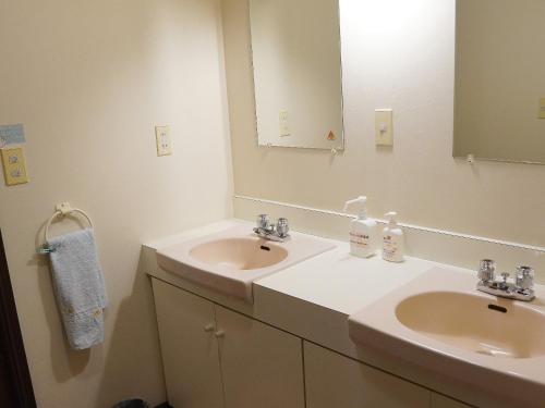 Koupelna v ubytování Kiyosato IHATOV Hostel