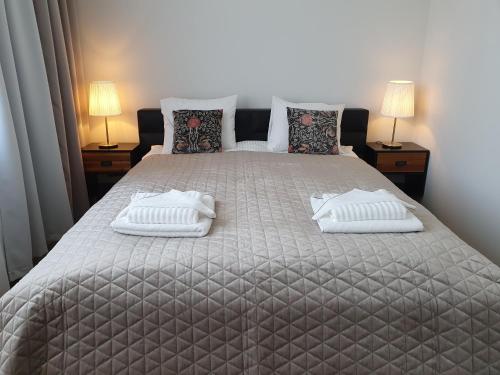 Ein Bett oder Betten in einem Zimmer der Unterkunft Apartament Otulina