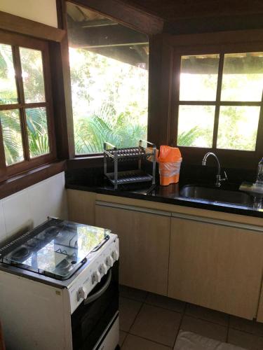 Dapur atau dapur kecil di Apart Hotel Forte Blu