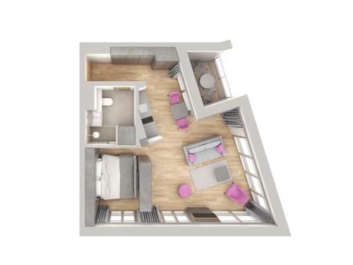 Planimetria di Downtown Apartments Mitte