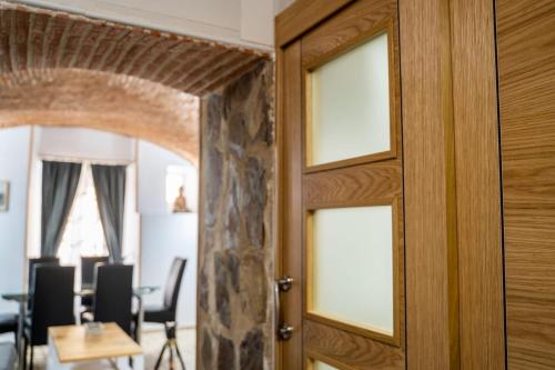 Ruang duduk di Suite Cáceres