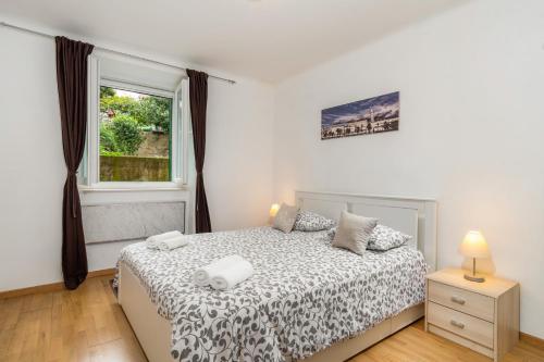 Posteľ alebo postele v izbe v ubytovaní Apartment Spalatin