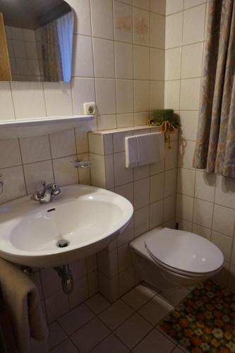 Koupelna v ubytování Gästehaus Metzler
