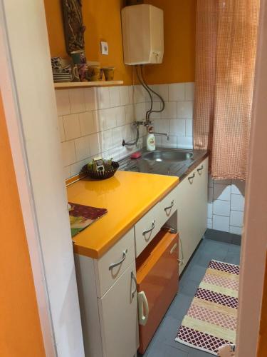 Una cocina o cocineta en Salaš Gnijezdo