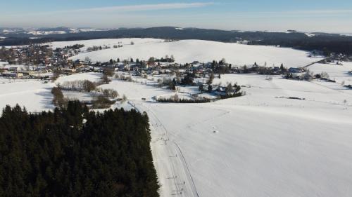 Penzion Stanice lyžařů Fryšava v zimě