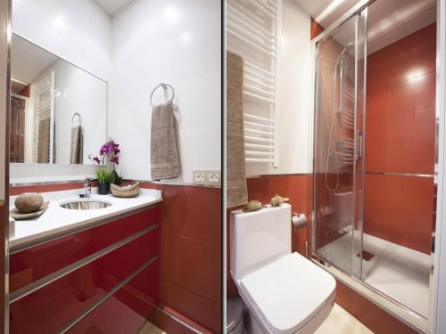 Vonios kambarys apgyvendinimo įstaigoje Apartamento Salamanca Confort II en Madrid