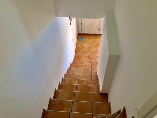 a view of a staircase in a house at Residenza Ai Ronchi 1 2 6 in Maccagno con Pino e Veddasca