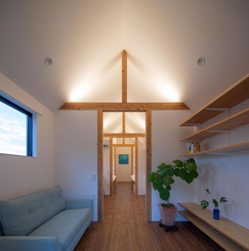 Ruang duduk di match guest house（まっちゲストハウス）