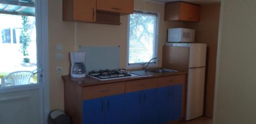 Una cocina o zona de cocina en Camping la Source