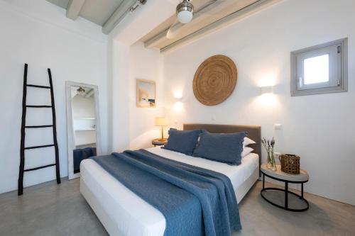 Un pat sau paturi într-o cameră la Villa Spitaki