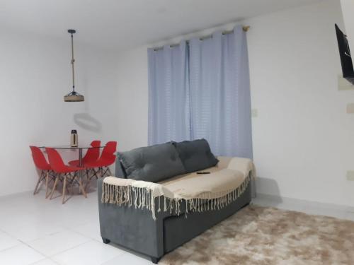 Χώρος καθιστικού στο Flat Praia de Jacumã