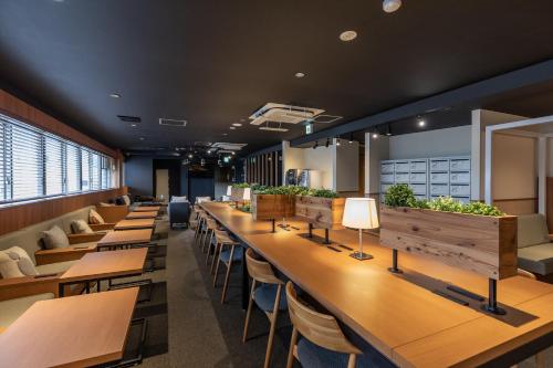 Χώρος καθιστικού στο Tabist CapsuleHotel APODS Himeji Station