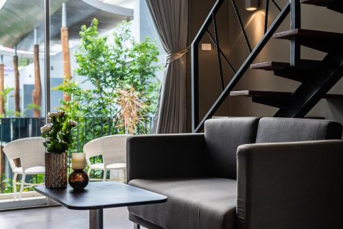 Χώρος καθιστικού στο Paeva Luxury Serviced Residence SHA