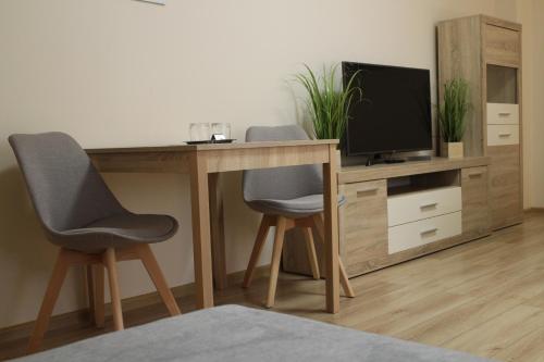 TV a/nebo společenská místnost v ubytování Penzión **Anka