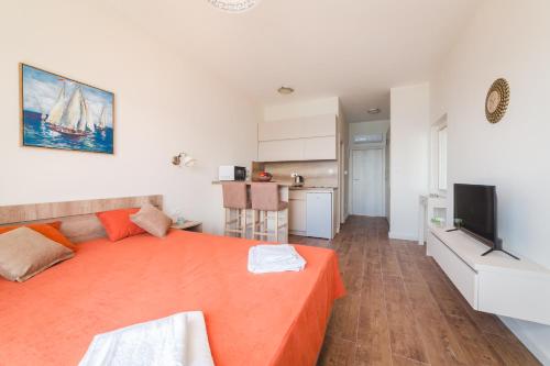 Η κουζίνα ή μικρή κουζίνα στο Villas Valentina