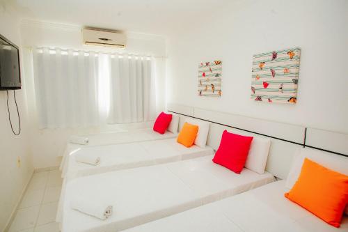 Säng eller sängar i ett rum på Apartamento Duplex Mont Moriá