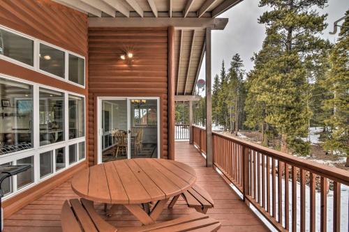 Balkón nebo terasa v ubytování 16-Acre Modern Fairplay Cabin with Mountain Views!