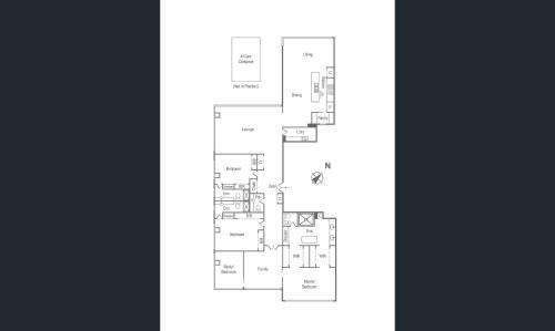 a floor plan of a house at Melbourne City Apartments Panoramic Skyview Penthouse in Melbourne
