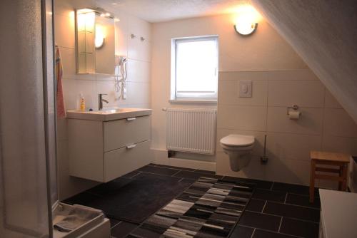 Koupelna v ubytování Ferienwohnung Lippmann