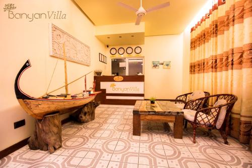 Lobby o reception area sa Banyan Villa Maldives Dhangethi