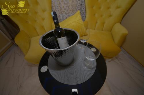 Χώρος καθιστικού στο Spa Apartman Banja Luka