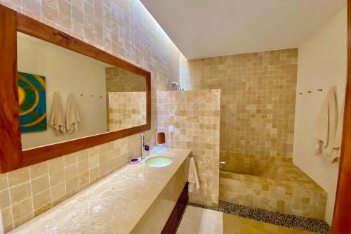 Koupelna v ubytování Penthouse Xcaret Puerto Aventuras
