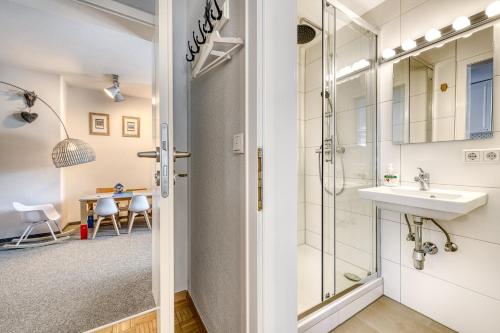 Koupelna v ubytování Haus Fellner by A-Appartments