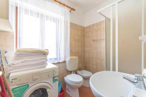 Salle de bains dans l'établissement Casa Falcade