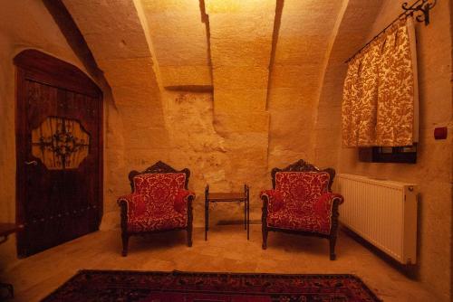Area soggiorno di Center Cave House