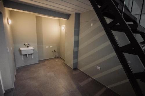 Vonios kambarys apgyvendinimo įstaigoje Casa Basilico