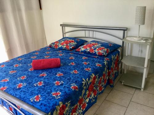 Postel nebo postele na pokoji v ubytování chez Jocelyne prés des sources chaudes