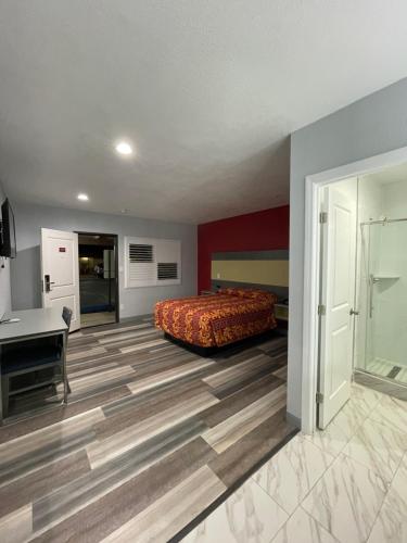 Кровать или кровати в номере Casa Bell Motel, Los Angeles - LAX Airport