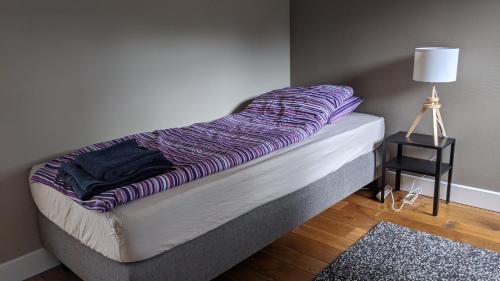 Postel nebo postele na pokoji v ubytování Chalet Op De Veluwe # Berk