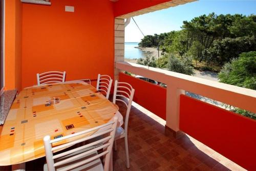 Μπαλκόνι ή βεράντα στο Apartment in Vir with sea view, balcony, air conditioning, Wi-Fi (4595-4)