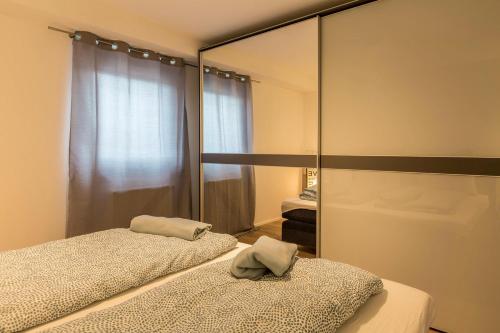 Posteľ alebo postele v izbe v ubytovaní Schmuckstückchen