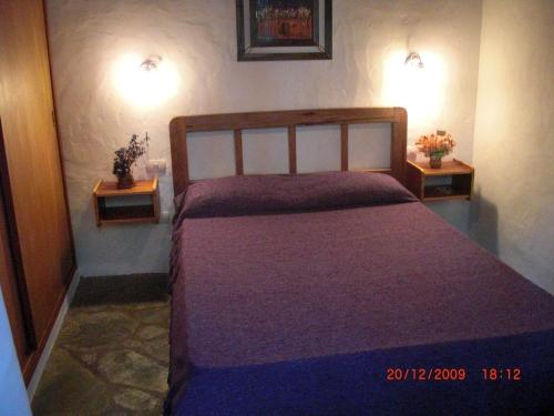 Ένα ή περισσότερα κρεβάτια σε δωμάτιο στο Cabañas Empedrada