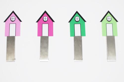 a group of four houses with a knife at Peneco Albufeira GuestHouse in Albufeira