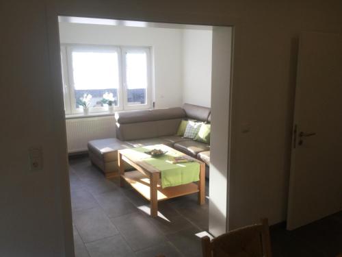 Χώρος καθιστικού στο Ferienwohnung Seibel