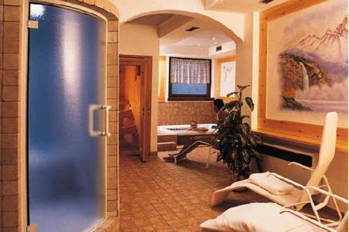 Koupelna v ubytování Hotel Quadrifoglio