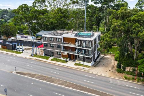 an overhead view of a building on a street at Seranin | Gordon in Pymble
