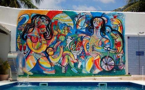 Kolam renang di atau dekat dengan Hotel Pousada Salvador Paradise