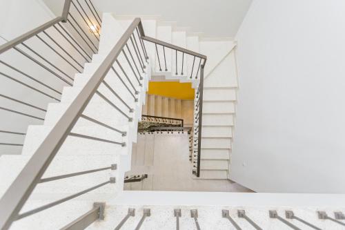 a view of the stairs in a building at SOLEIL BOUTIQUE in Hue