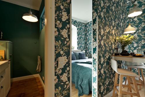 Kuchyň nebo kuchyňský kout v ubytování Chase Apartments-Boutiquehotel Style I