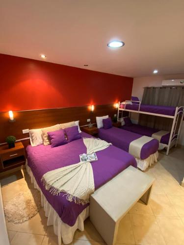 Katil atau katil-katil dalam bilik di Hostal Alto Ayre Salta
