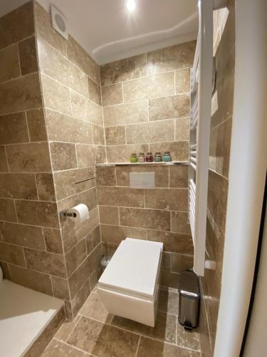 Koupelna v ubytování Appartement Vue Mer - Cabourg - Normandie
