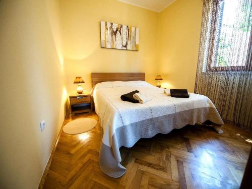 Łóżko lub łóżka w pokoju w obiekcie Apartment Bojić 281